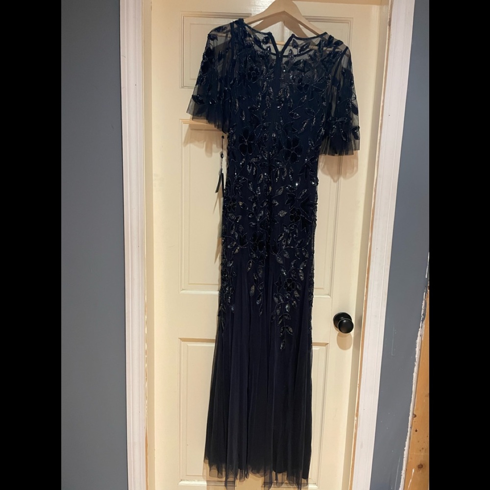 Adriana Papell new with tags. Midnight navy, almost black. Never altered